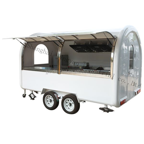 Customised 220V/110V Mobile Food Cart Food Trailer Ice Cream Rolls Coffee Hot Dogs