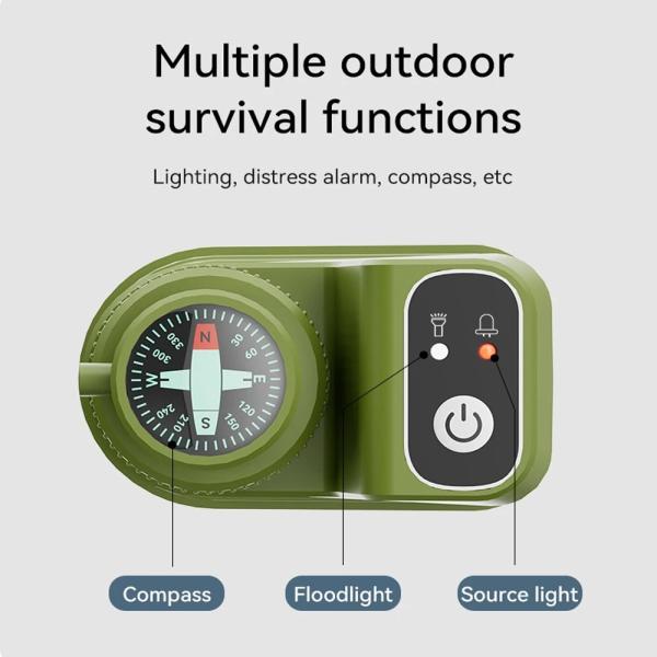 Outdoor Water Filter Electric Water Purifier Portable Charging Pump Water Dispenser With Night Light Compass Emergency
