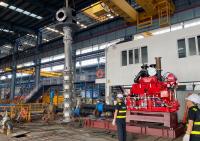 Bomba de turbina vertical impulsada por el conductor del motor diesel de 1000 GPM con cabeza diferencial de 115 m