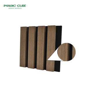 Wooden Slats Wall Sound Absorbing Acoustic Panel with Melamine Finish and Free