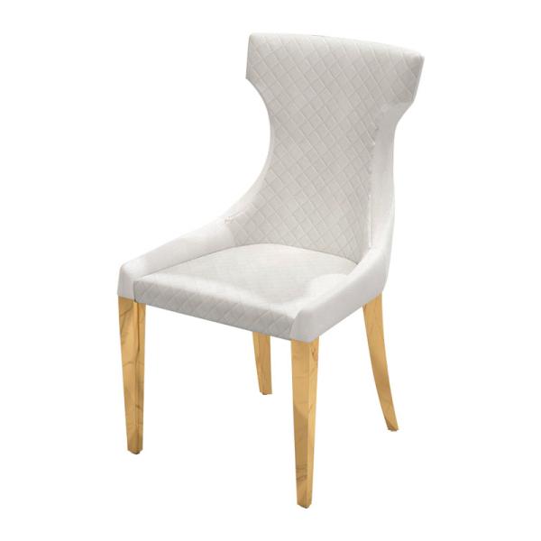 Mid - Century Fabric Dining Room Chairs Grey Upholstered Slope Leg Simplicity