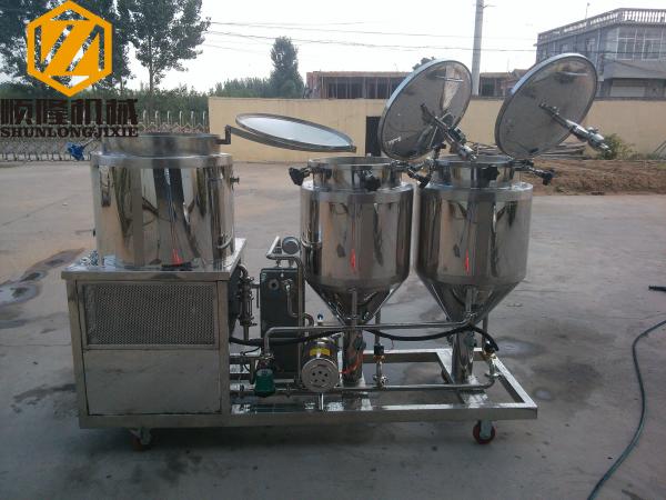 2 - 4 Vessels Home Brewing Equipment Flexible / Steel Auger Malt Milling Unit