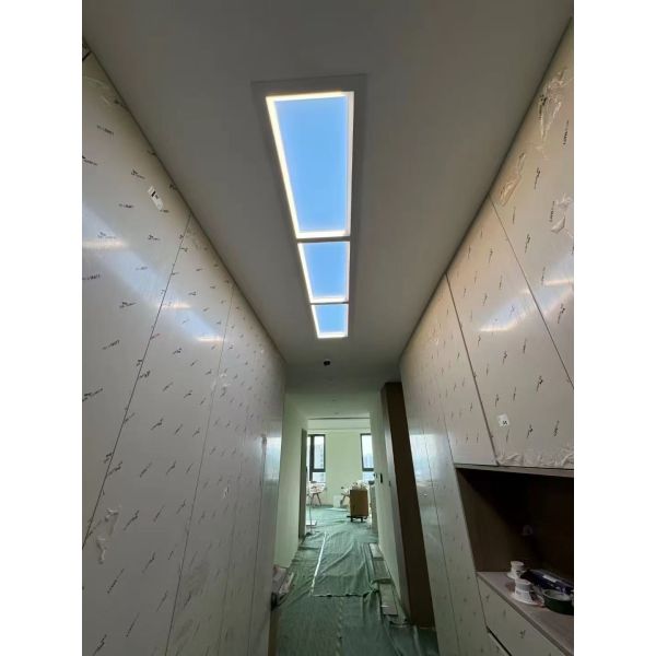 LED Fake Skylight with  Featuring Voice and Remote Control for Interior Lighting