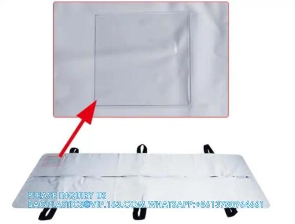 Cadaver Body Bag, White Vinyl, 36 Wide X 90 Long, Full-Length Center Zipper Body Bag