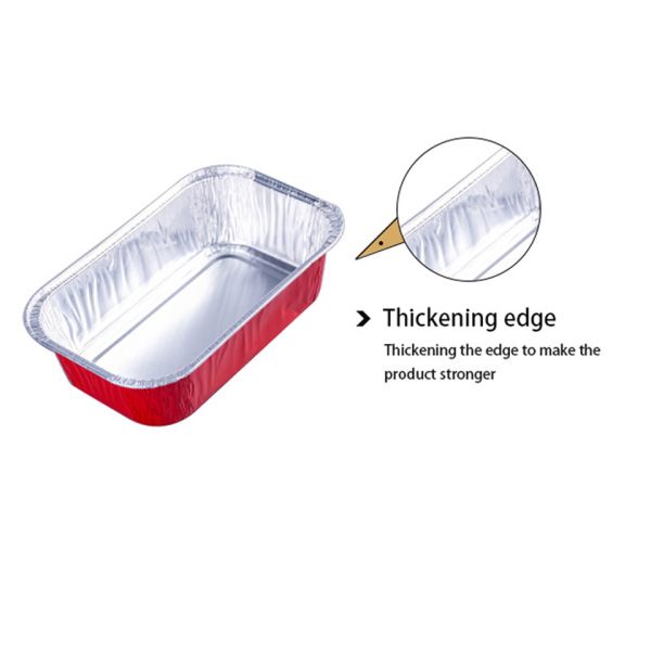 устранимые подносы упаковки еды авиакомпании лотка алюминиевой фольги коробки для завтрака самолета 500ml с крышками