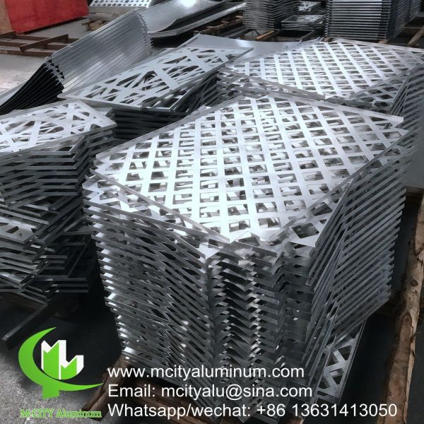 3D Hollow Powder Coated Perforated Aluminum Facade Panel with Customizable Patterns for Exterior Cladding