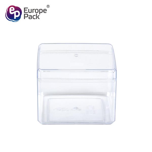PS disposable clear plastic rectangular food container / candy box / container packaging for Biscuits Snack