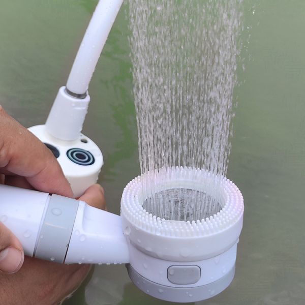 Portable Camping Shower Bath Electric Rechargeable Pump Set Outdoor Car Wash Pet Cleaning
