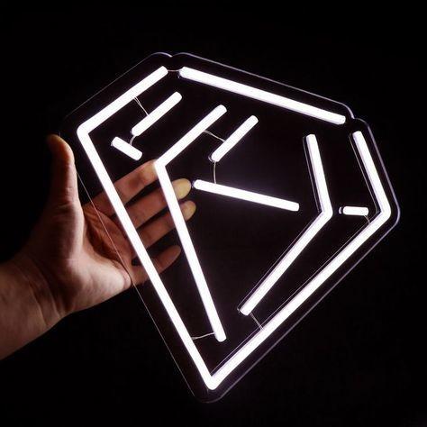 Power Supply Plug Neon Light Wedding Sign for White Diamond Shipping Hang/Mount/Stand