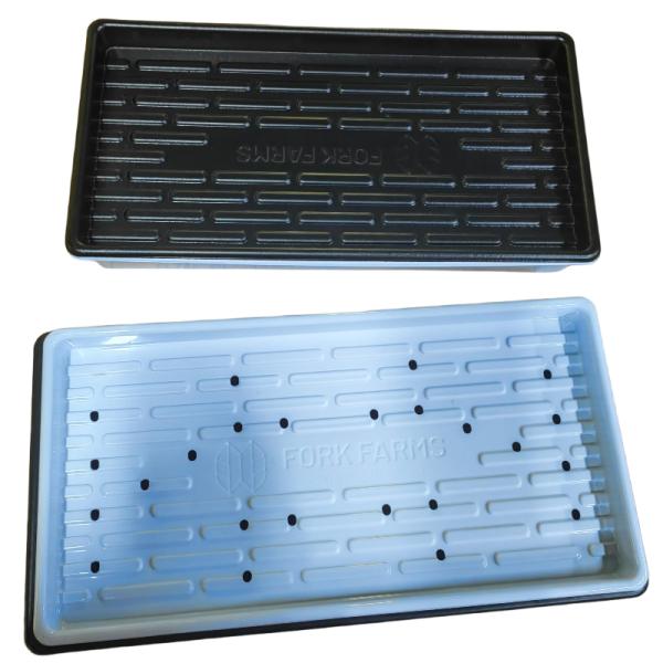 1020 plato de inserción de plástico de color blanco/negro de tipo rectangular con agujeros/sin agujeros
