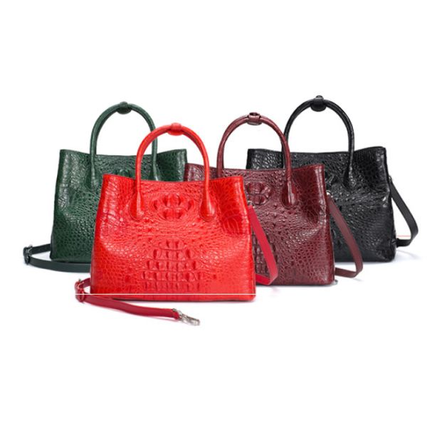 Genuine crocodile leather bag for women stylish high-capacity lady's handbag cross-body bag with one shoulder
