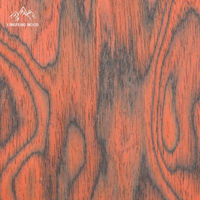 Thickness 0.4mm±0.05mm Colored Engineered Veneer Burl For Home Decor