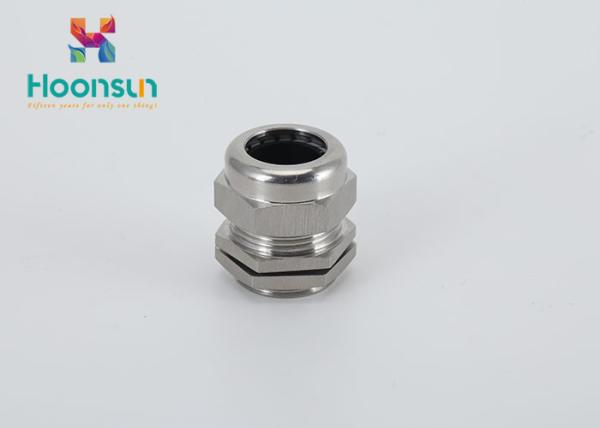 M8 - M120 Metal Cable Gland Resist Salt Nickel Plated Brass With Rubber Seal