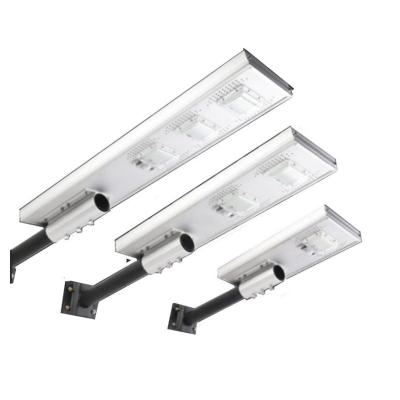 Tudo em um tipo luz de rua de alumínio, luz de rua 100w solar com bateria de lítio