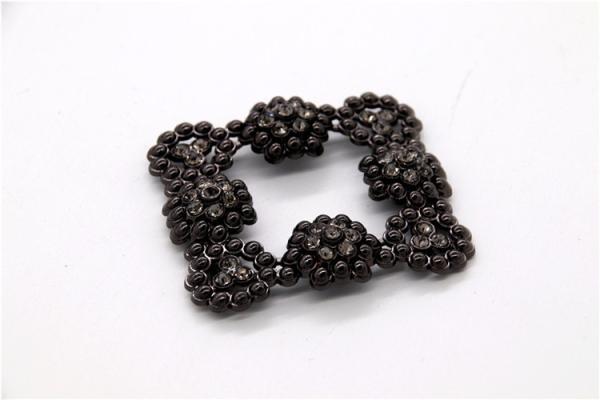 Women Rhinestone Shoe Clips Square Shape With Professional Design
