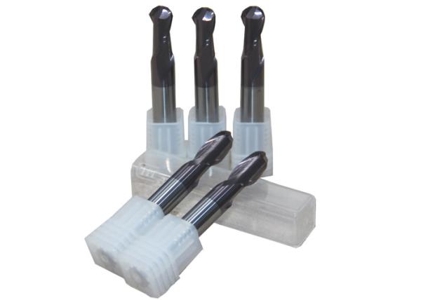 Cnc Carbide Ball Nose End Mill Cutter Four Flutes TiAlN Nano Coating