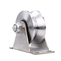 Roda de ranhuras de aço inoxidável rodas de roda de carga pesada rodas de porta deslizante