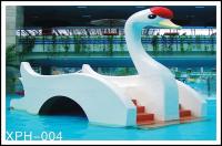 A cisne pequena do equipamento do parque da água caçoa a corrediça de água, corrediças da associação de água da fibra de vidro para crianças