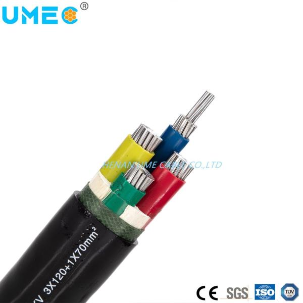 Cable de alimentação LV isolado de PVC, de condutor de cobre em lata direta, para linha eléctrica subterrânea