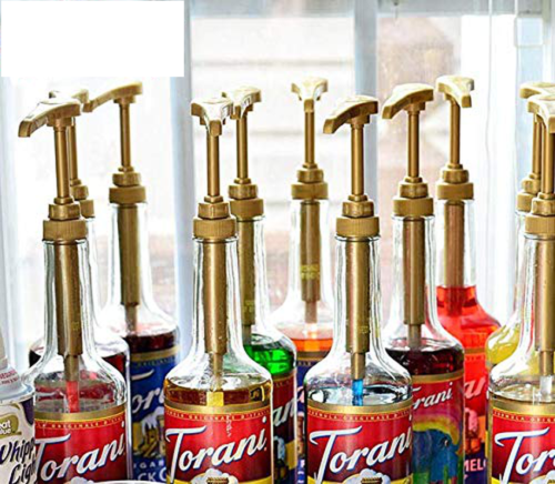 28-400 Gold Black Food Grade Syrup Pump Dispenser 5ml 8ml 10ml