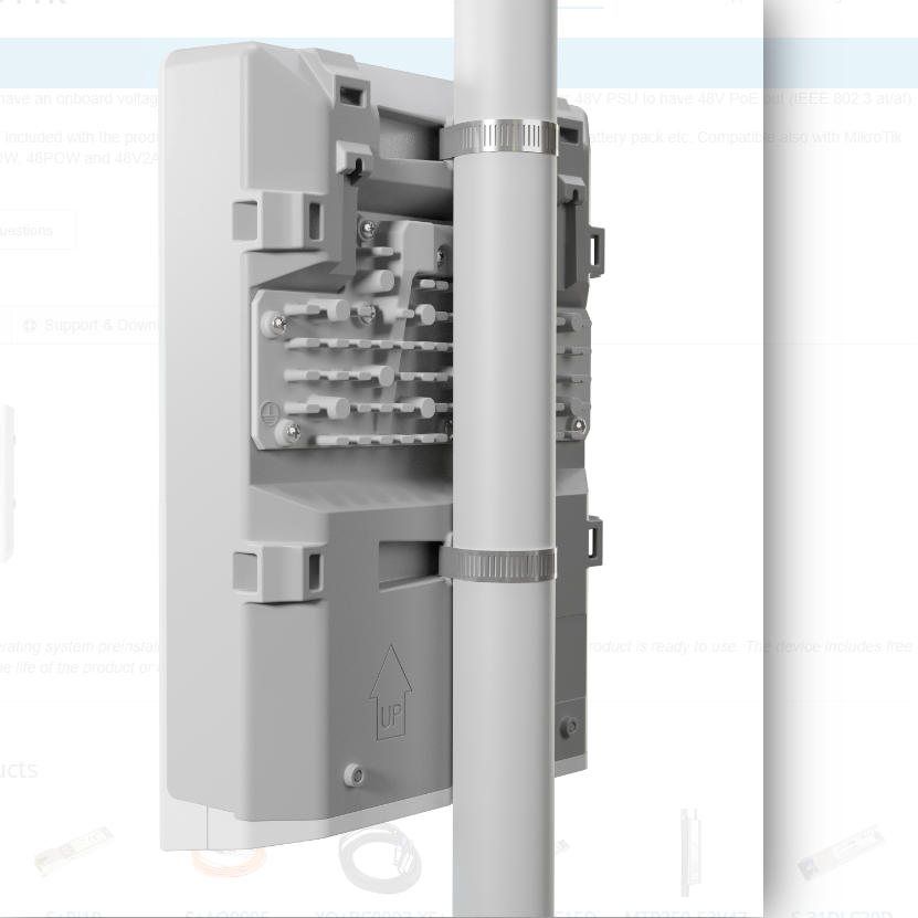 Mikrotik CRS318-16P-2S OUT 18-портный наружный коммутатор с 2 портами WAN и 16 портами Gigabit PoE-Out