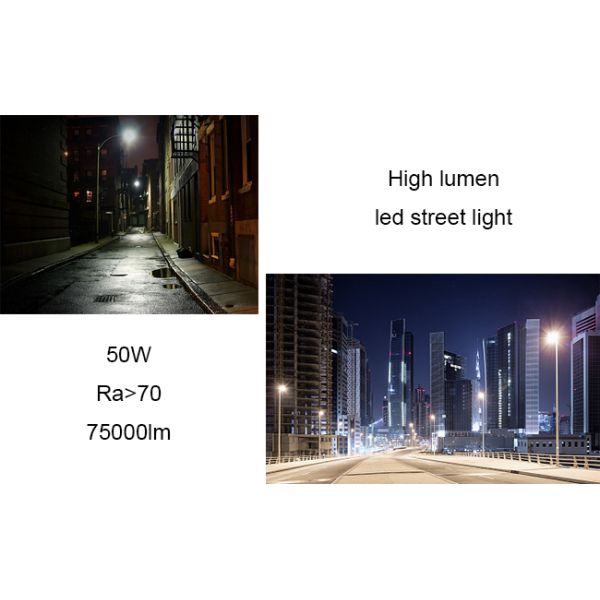 Outdoor 80w / 50 Watt LED Street Light , Dustproof Residential Street Lights IP66 Protection