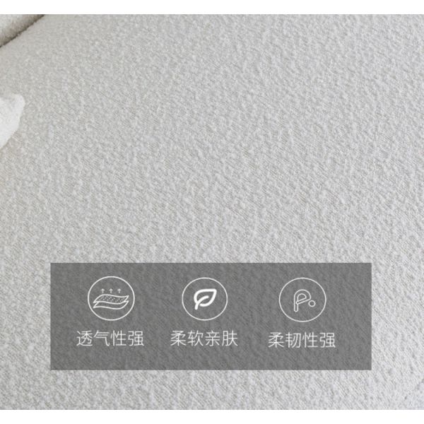 Custom Rectangle High Density Sponge Solid Wood Frame Modular Sectional Sofa Lamb Fleece Fabric for Hotel Living Room Apartment
