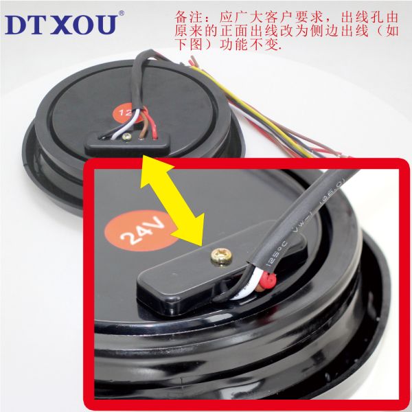 E-MARK DOT Approved 24V LED Truck Light Universal Round Tail Light for Reverse Back up