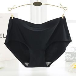 Anti-Static Seamless Underwear Female Breathable Ice Silk Mid Waist Underwear
