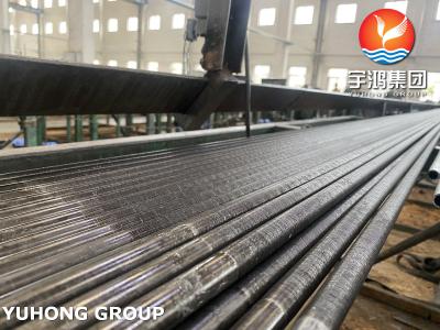 Seamless Integral Low Fin Tubes finned Heating pipe JIS G3461 Standard OEM
