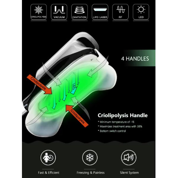 9 In1 Weight Loss Cool Tech Body Slimming Fat Freezing 360Cryolipolysis Machine