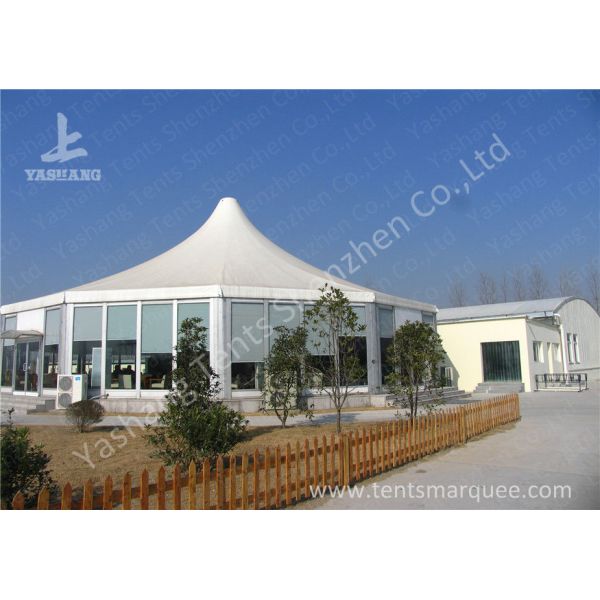 Outdoors Clear Span Transparent Fabric Top Commercial Party Tent with Linings Decoration