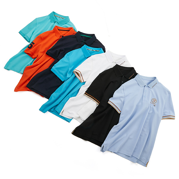 2026Hot Sale Cotton Men Polo T-Shirt  Custom Color Blue White T Shirt Embroidery and Printing Polo