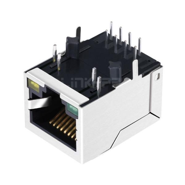 KLU1S041-43 LF à deux mains Compatible LINK-PP LPJ0017BENL 10/100 Base-T Tab vers le bas Connecteurs réseau à port unique LED vert/jaune Modules RJ45
