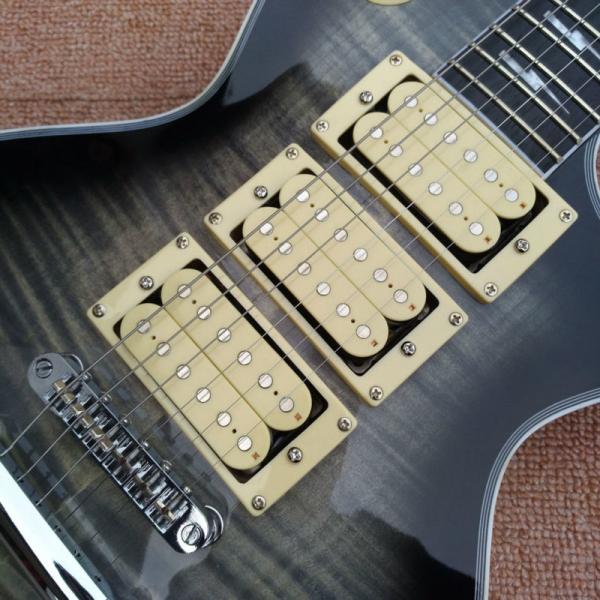 New style Ace frehley signature guitar, Ebony Fingerboard Ace frehley 3 pickups Electric Guitar, Mahogany Flame Maple BD