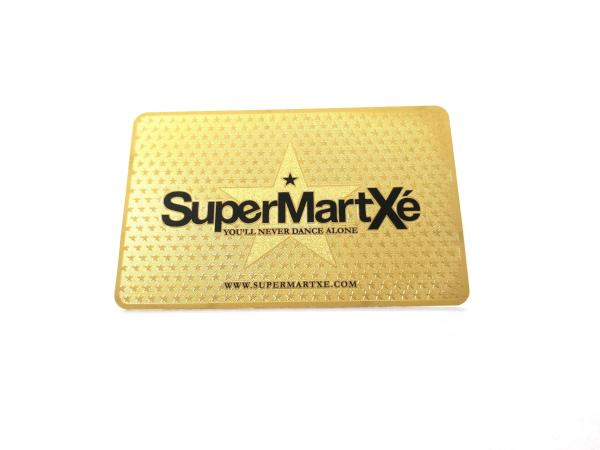 0.3mm Thickness SS Metal Business Name Cards Customized Luxury Gold Plated