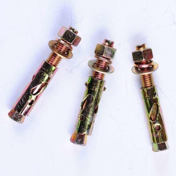 Zinc Plated Hex Nut Sleeve Anchor , Concrete Wedge Anchor Bolts 50-95mm Length