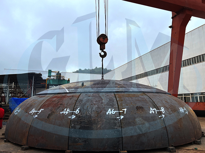 Carbon Steel Pressure Vessel Dish Heads 20mm Thickness
