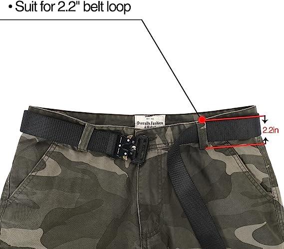 Tactical Belt For Men,Military Belts For Men,1.5 Reinforced Nylon Web Work Tactical Belt With Cobra Buckle