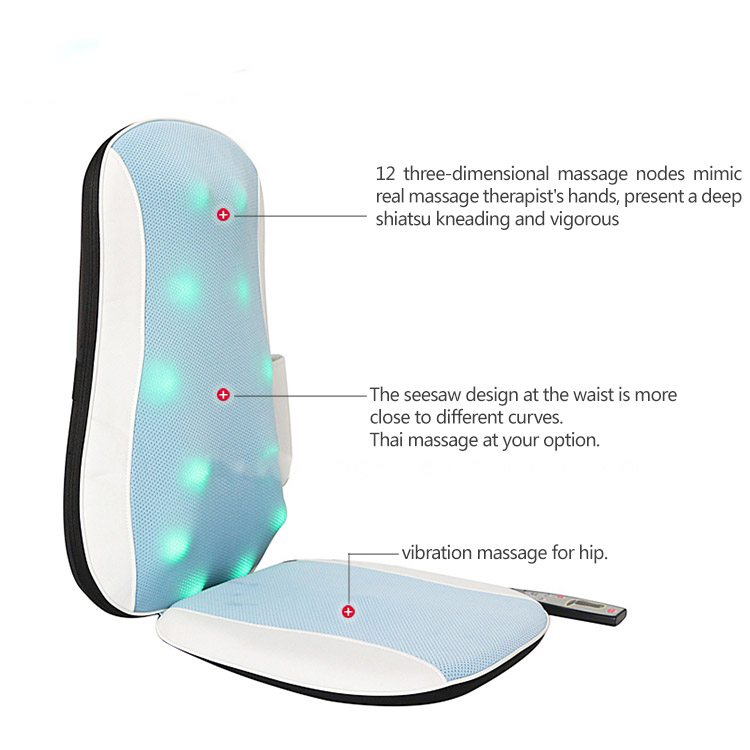 Best Seller Car Seat Back Massager Electric Shiatsu Massage Cushion for Relax