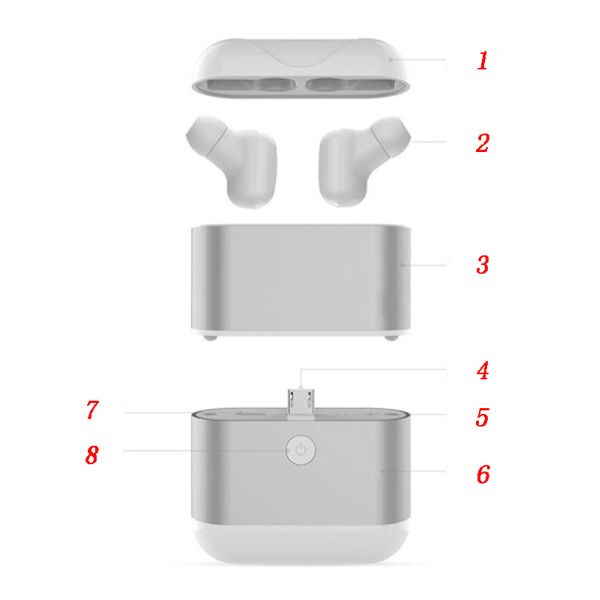 Шум De Ouvido Audifonos телефона истинных беспроводных наушников спорта наушника Earbuds Bluetooth хэндс-фри отменяя Auricular Px X2t