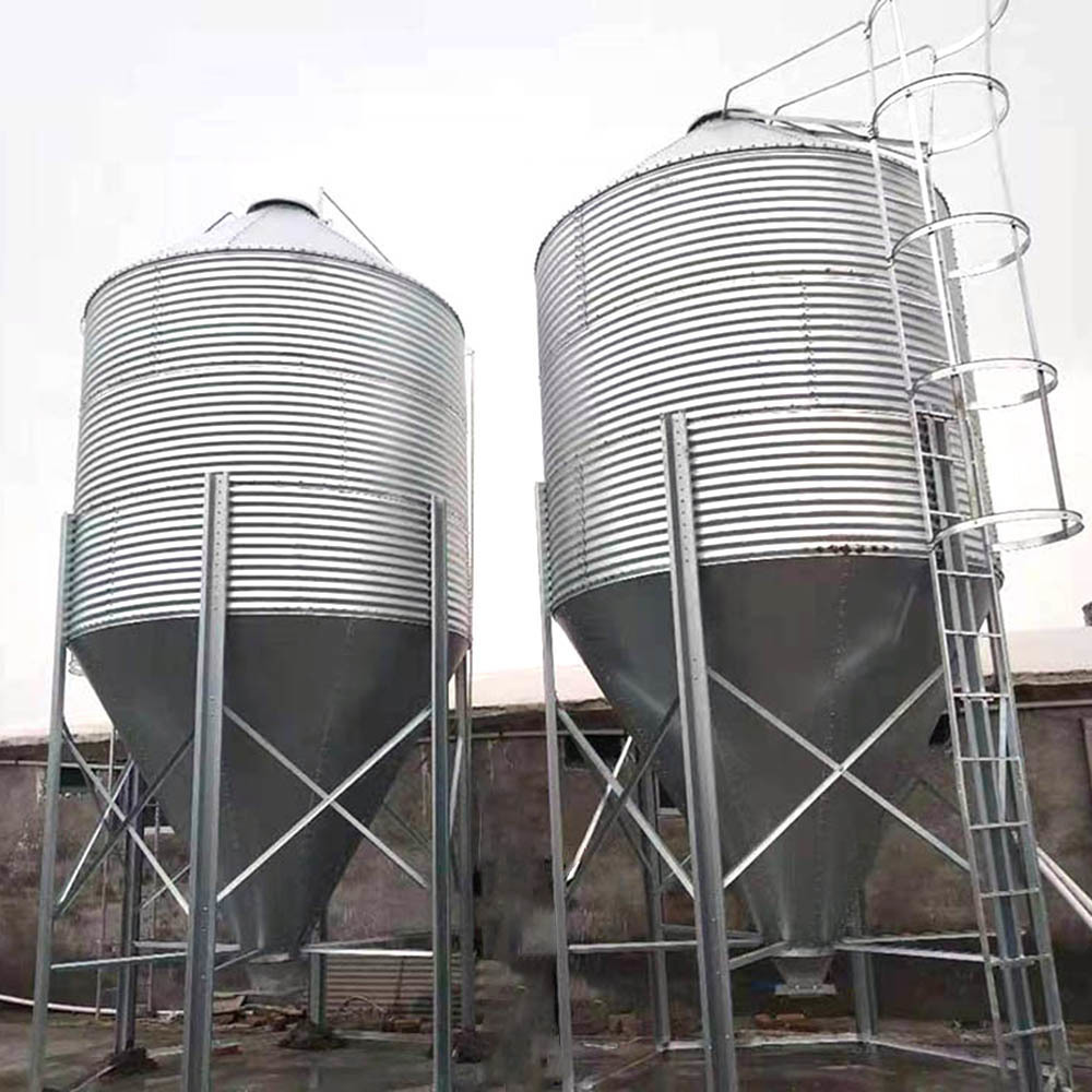 Customizable Galvanized Steel Feed Tower with 3-50 Ton Capacity for Automated Livestock Farming