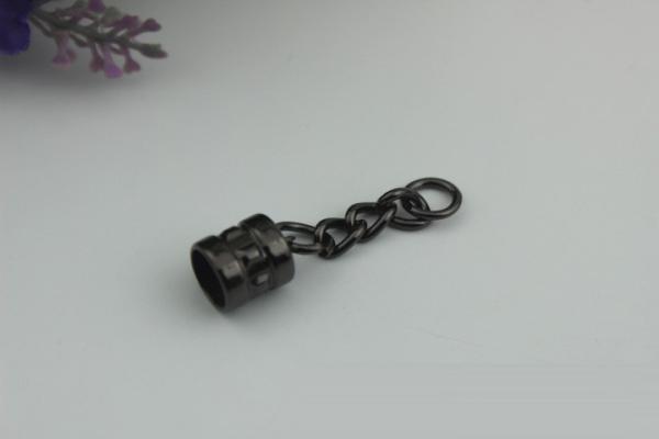 Latest bell design light gold tassel cord end metal head caps for handbag