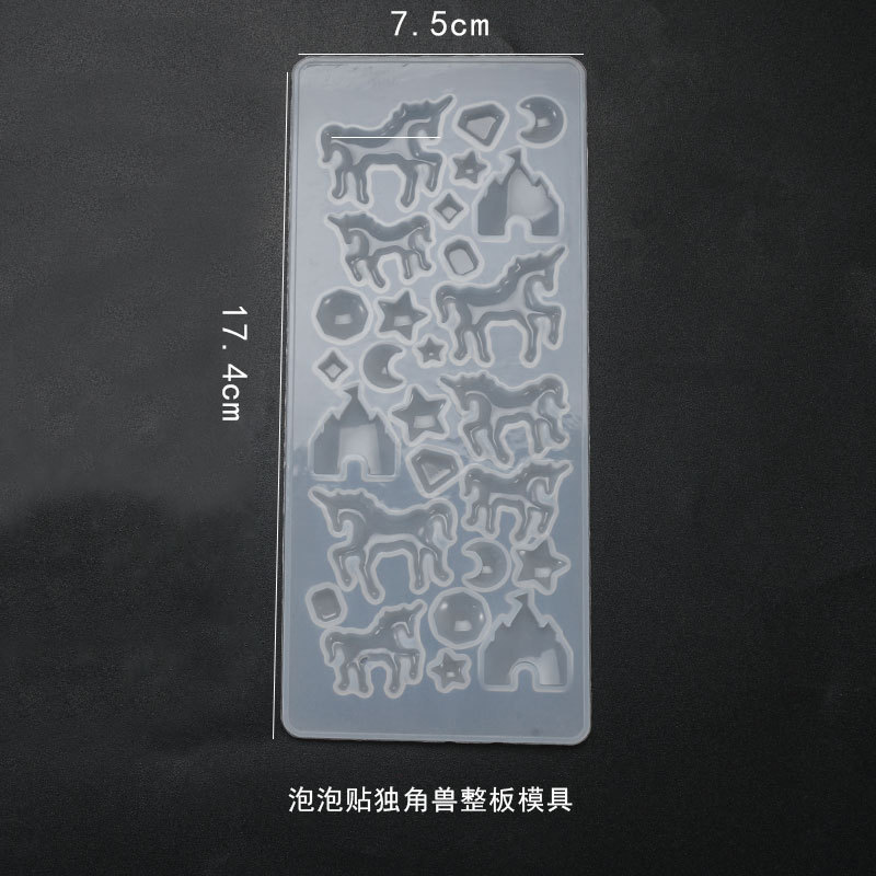 DIY crystal dropper mold, gemstone patch, multi specification star pendant, pendant, sticker, silicone mold