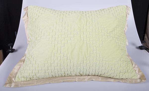 Solid Velvet / Silk Cotton Full Size Quilts And Shams 3 Pcs For Home
