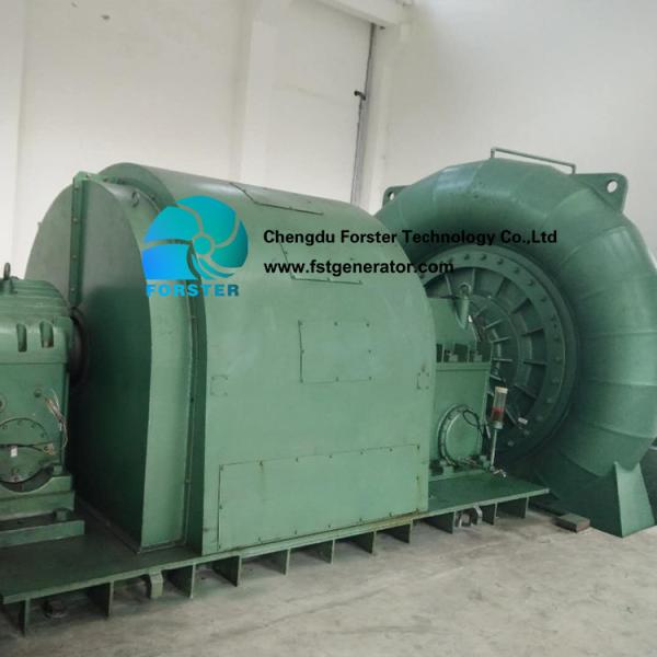 Movable Guide Vane Francis Turbine Generator 100kw - 1.5mw Easy Installation