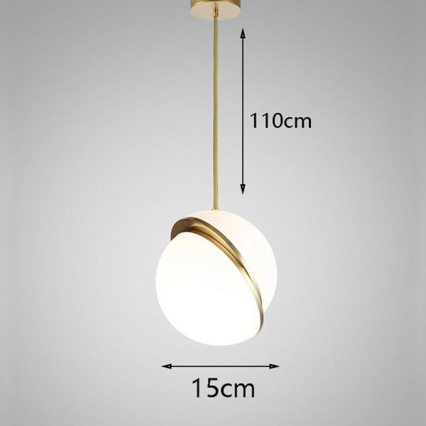 Modern Pendant light Simple Acrylic Ball Bedside Hanging light Round Ball Global Pendant Lamp(WH-GP-38)
