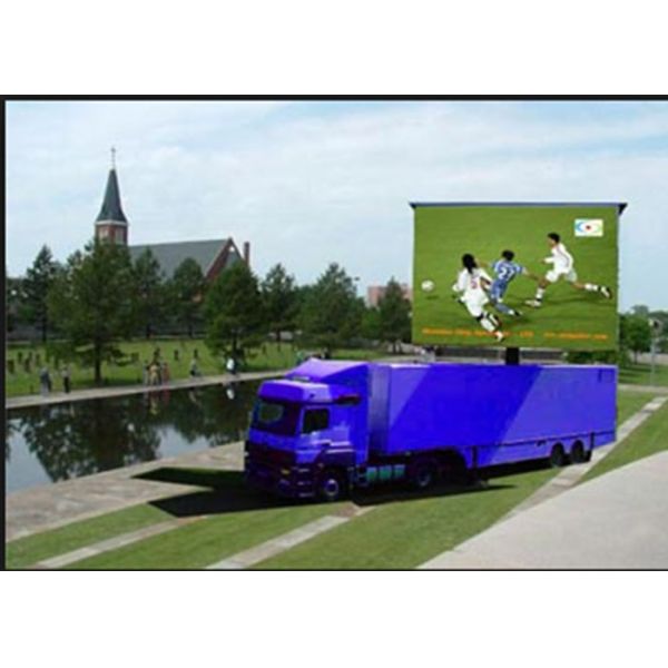 P10 Truck Vehicle Mobile LED Screen For Shows / Advertising Long Life Span