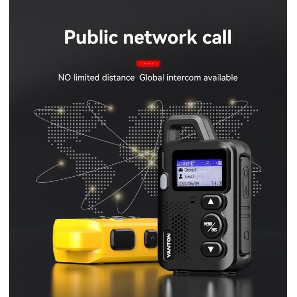 4G POC Mini Network Push to Talk Radio YANTON T-X5D for Long Distance Communication