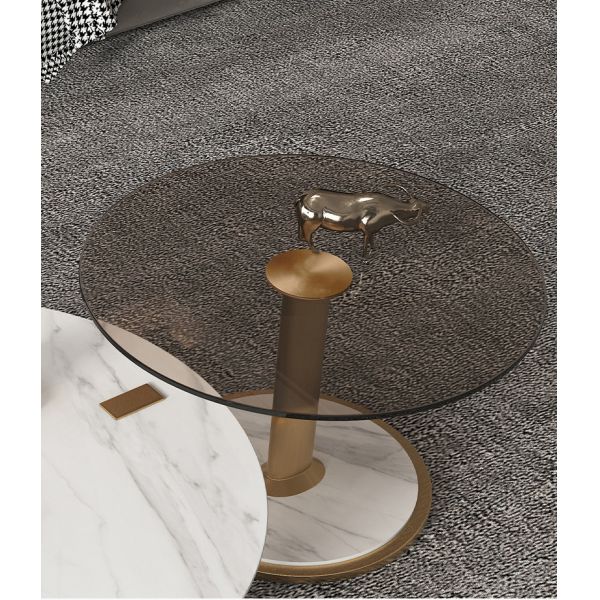 Rock Board Bedroom Coffee Table Round Zero Formaldehyde Rock Coffee Table